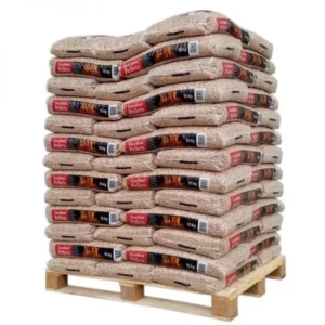 WOODSTOCK Holzpellets in Premiumqualität – 1 Palette mit 78 Säcken à 15 kg